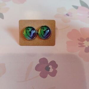 Colorful Heart Earrings